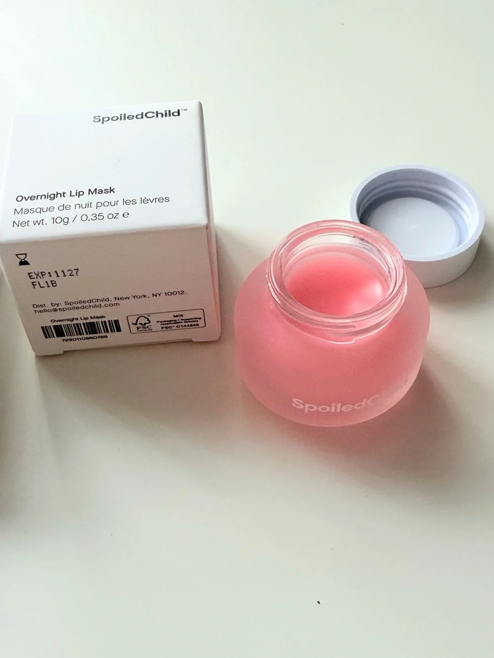 SpoiledChild Pink Tinted Lip Balm & Overnight Lip Mask Set